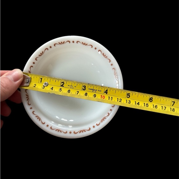 VTG Pyrex Tableware By Corning TIBURON Pattern 4-3/4" Berry Bowls Set of 8 - Picture 2 of 3